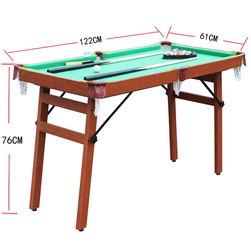 

4ft Green Indoor Folding Billiard Pool Table Custom-Size Collapsible Snooker Table Wood Plastic Popular Game for Teenagers