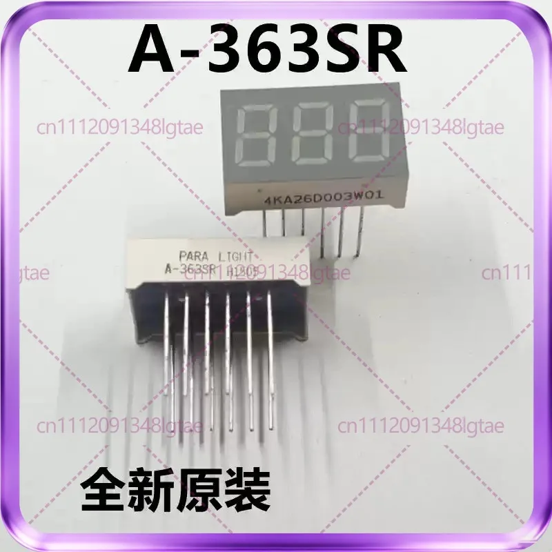 10pcs A-363SR three common anode LED digital tube, super red