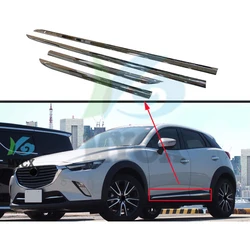 Chrome Molding Door Body Strips For Mazda CX-3 cx3 2016 2017 2018 Accessories Trim Covers Car styling