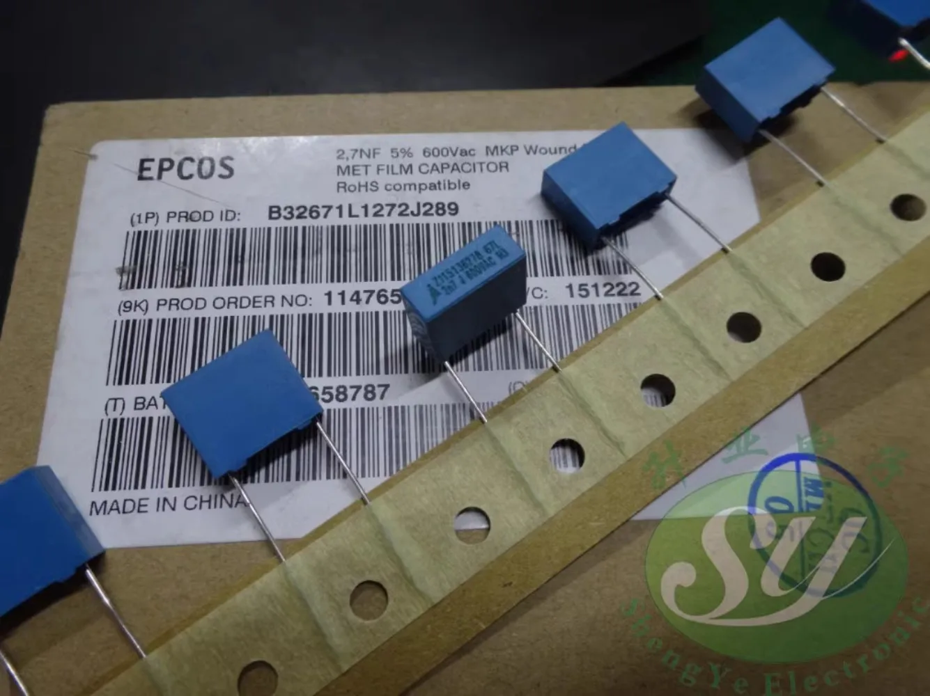 

20PCS EPCOS 0.0027uf/600vAC 2.7nf 2700pf 2n7 272 New film capacitor B32671L1272J