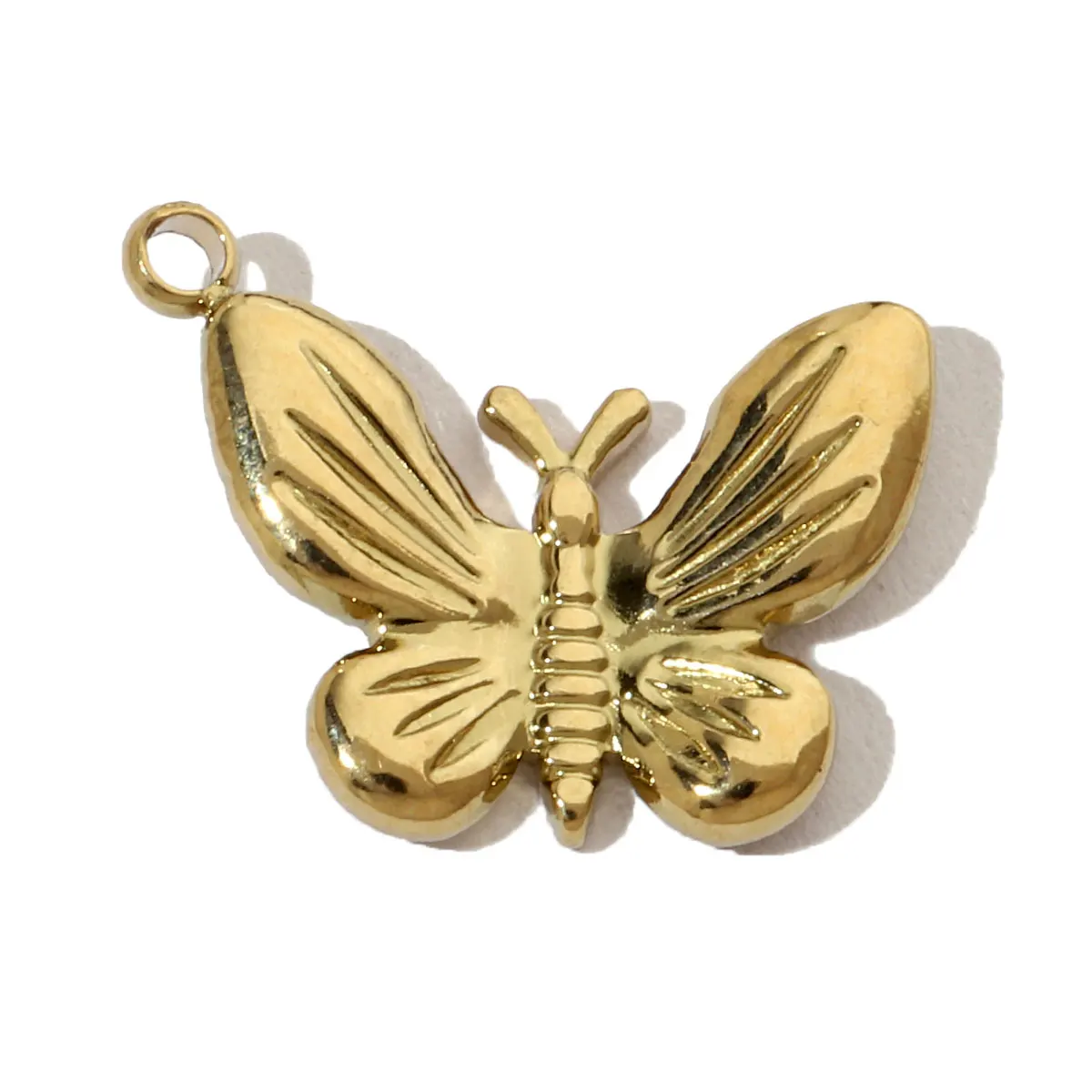 3pcs/Lot French Antique Coin Sun Stainless Steel Diy Charms Women Heart Butterfly Earring Necklace Pendant Croissant Jewelry