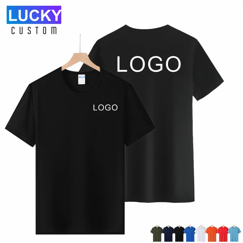 T-shirt ad asciugatura rapida stampate personalizzate per uomo e donna con logo e testo T-shirt a maniche corte Design originale Top regalo 4xl