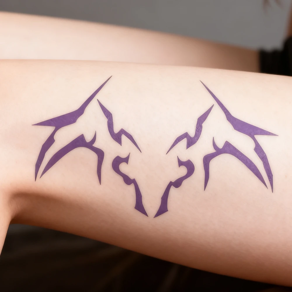 زي رومي، ملصق وشم، كوسبلاي للنساء، وشم مؤقت، KPop Demon Hunter، إكسسوارات الأزياء، إكسسوارات الهالوين