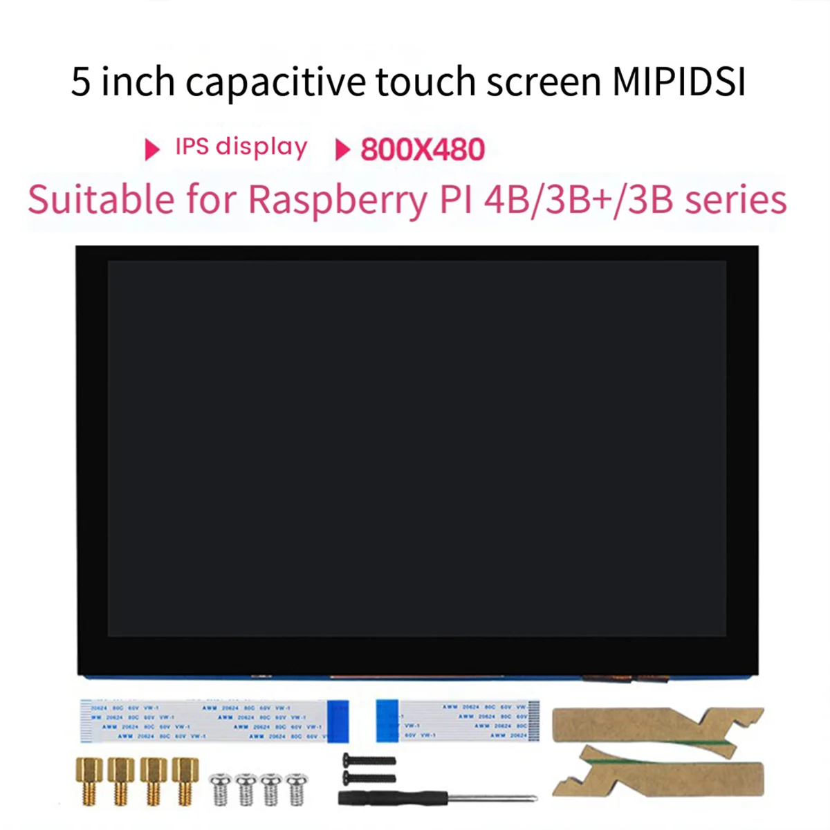 ATP-Para 4B/3B + Display de toque capacitivo 5 polegadas HD Ips Display Drive Interface gratuita, B