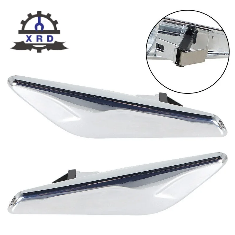 Front Left/Right/A set Side Fender Chrome Trim Finisher For BMW X3 X4 F25 F26 2013 2014 2015 2016 2017 51117338569 51117338570