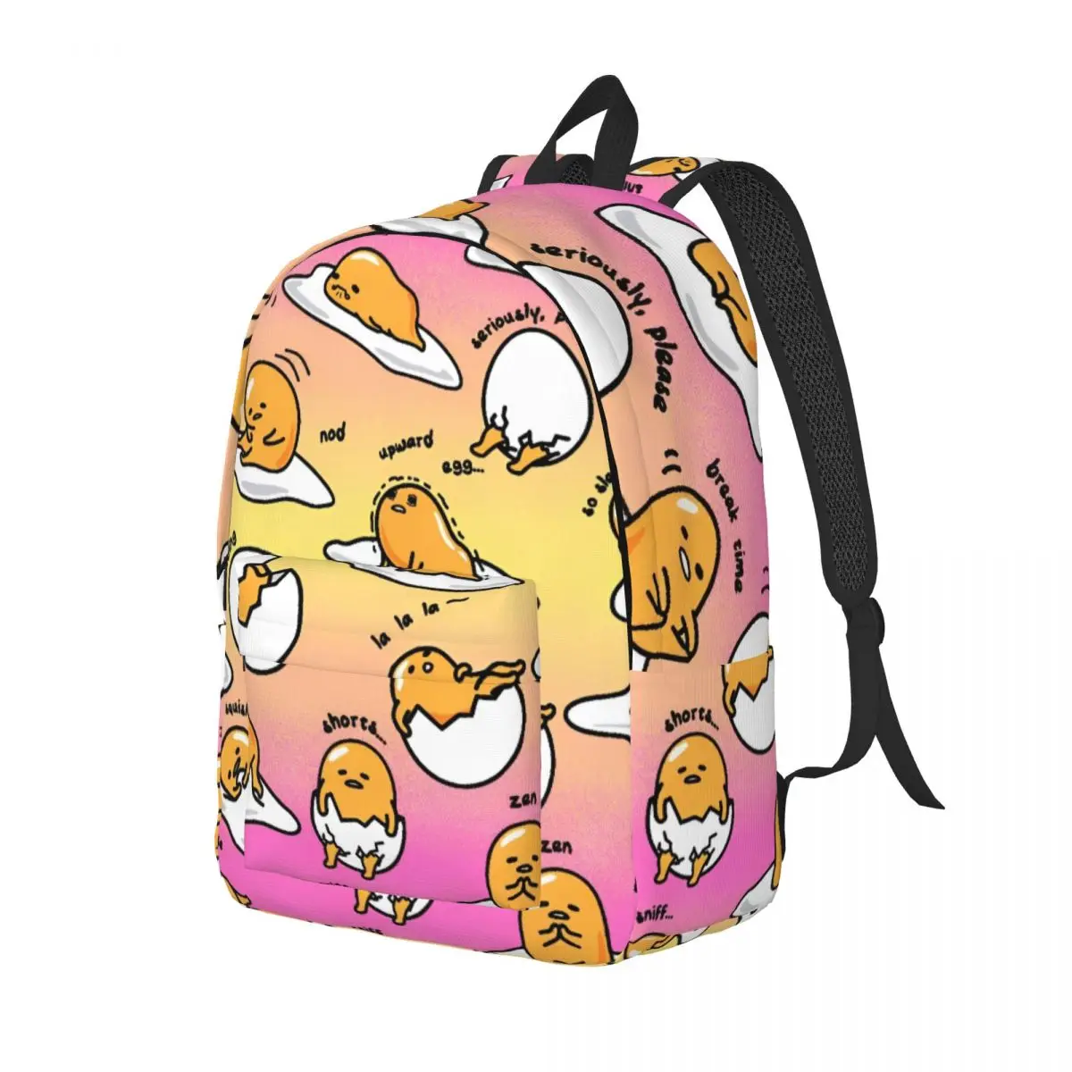 Mochila Gudetama para niño y niña, mochilas escolares para estudiantes, mochila de lona con bonitos dibujos, bolsa primaria para preescolar al aire libre
