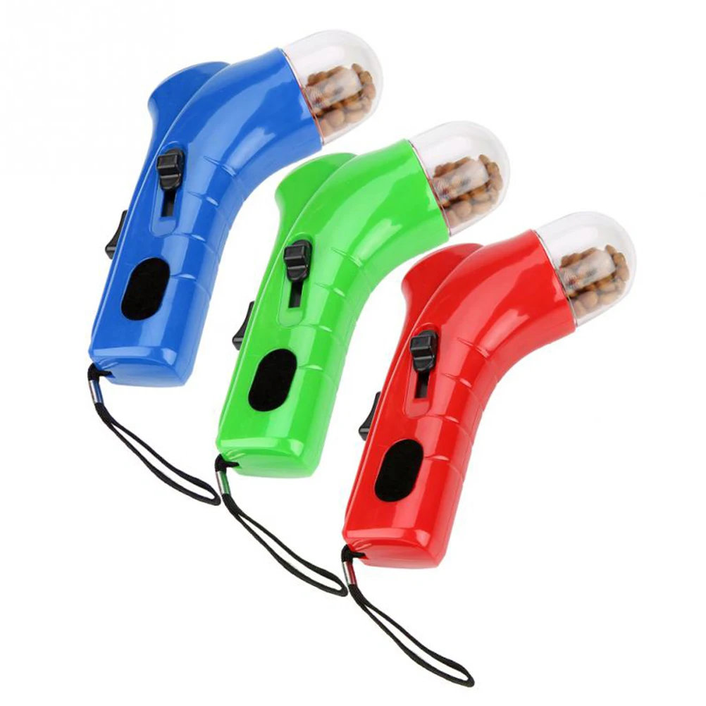 

Launcher Dog Cat Interactive Toys Treat Feeder Spring Trigger Hands Free Fun Play Time Dog Food Catapult Pet