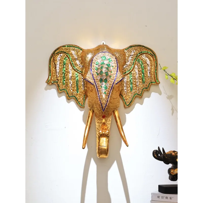 South East Asia style wall decoration, Thai wood pendant wall decoration elephant