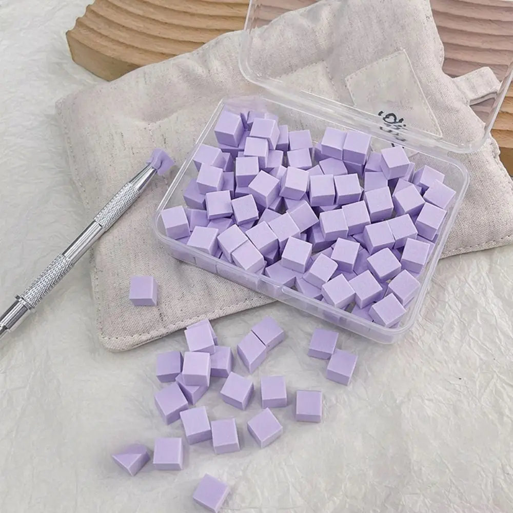 Coloring Stamping Gradient Nail Sponge Set Soft High Rebound Nail Stamper Sponge Nail Care with Grabbing Pen