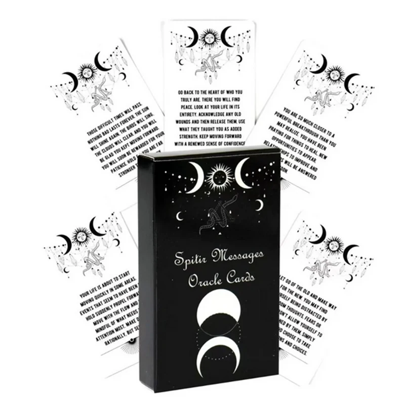 بطاقات أوراكل للرسائل الروحية مقاس 10.3 × 6 سم - مكونة من 54 بطاقة مع رسائل ملهمة من أدلةك #5