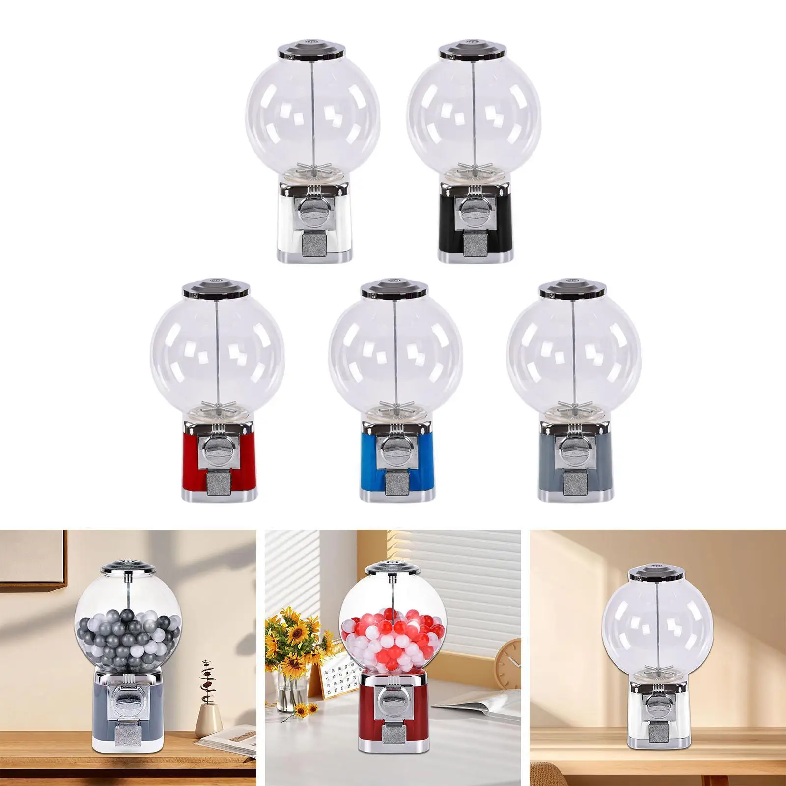 Coffee Pod Holder Compact Candy Box Money Deposit Box for Countertop Piggy Bank Candy Machine Mini Vending Machine Kids Gift