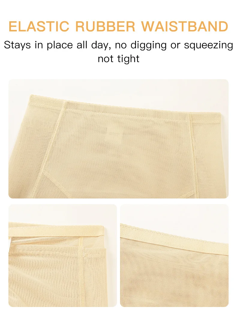Damen 4-Pad Po-Lifter-Höschen mit hoher Taille, Bauchkontrolle, Shapewear, Hüftverstärker, Netz-Slips, Bauchstraffende Body-Shaper-Shorts – Detail 12
