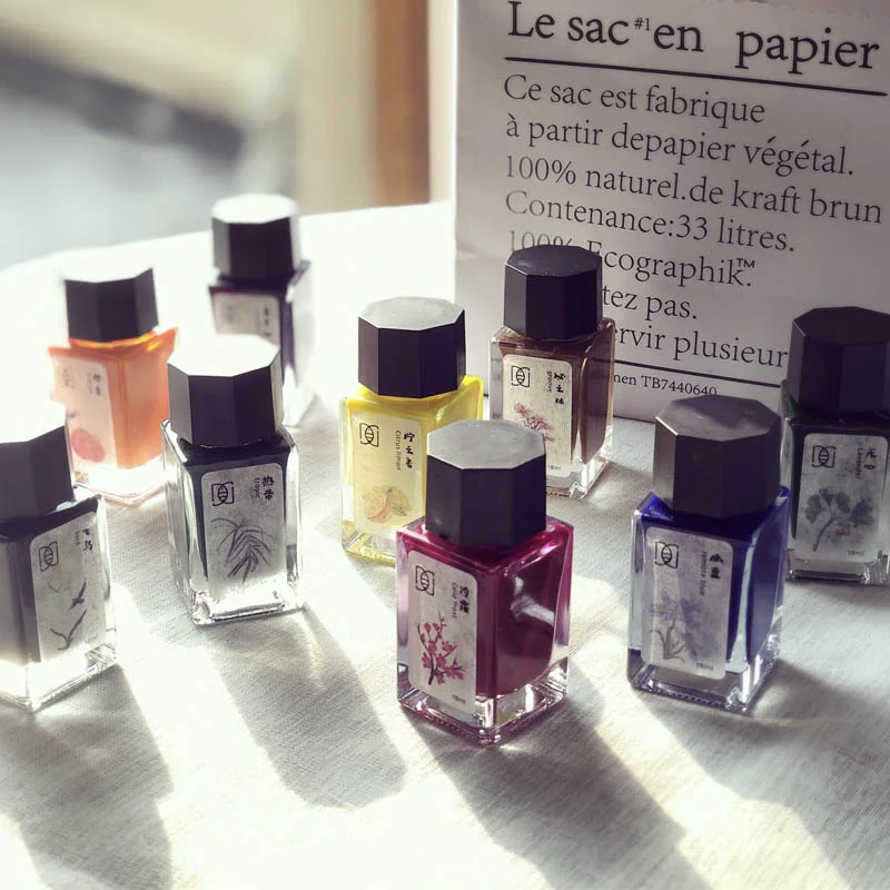 18ml Water-proof Light Color Line  Dye Card Drawing Pigment ,Non Fading And Non Blocking Ink