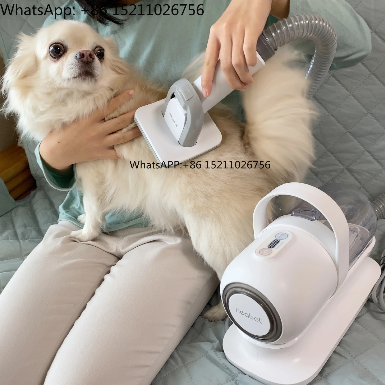 Neakasa P1 Pro Eco-Friendly 5 in 1 Dog Cat Hair Brush Trimmer Kit Pet Grooming Vacuum with Clipper Made of Plastic view 6