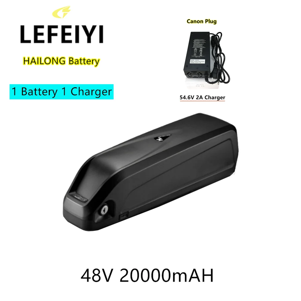 

48V 20AH Hailong Battery 30A BMS for 350W 500W 750W 1000W Motor