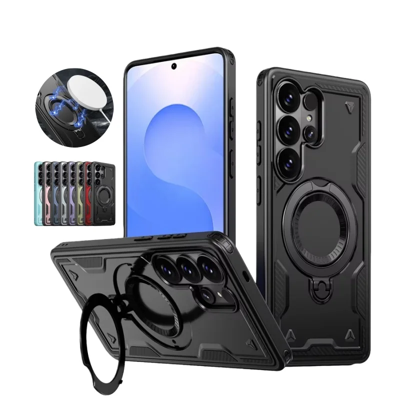 For Samsung Galaxy S26 S25 S24 S23 Ultra Plus S25 FE A56 A36 A05 A05S A15 A25 A35 A55 Case Hard Armor Magnetic For Magsafe Cover