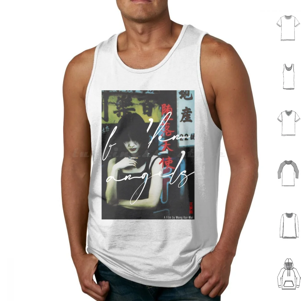 Fallen Angel ميشيل ريس تانك القمم طباعة القطن فيلم سينما السينما الآسيوية كور واي ميشيل ريس