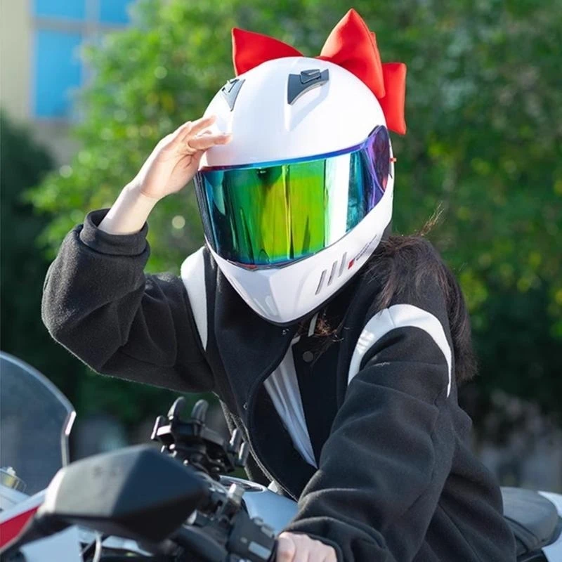  Motorbike Helmets Bowknot Decoration Adhesive Large Bowknot Decor Ornament Helmets Accessory Fashion Helmets Patches