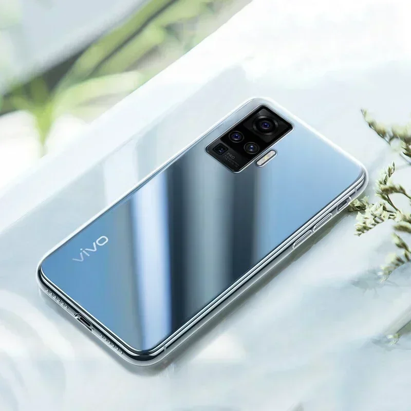 Funda de teléfono transparente de TPU para Vivo X50 Pro Plus, funda protectora suave trasera transparente para Vivo iQOO Pro 5G NEO 3 Neo3 Z1 Z1X 5 Pro