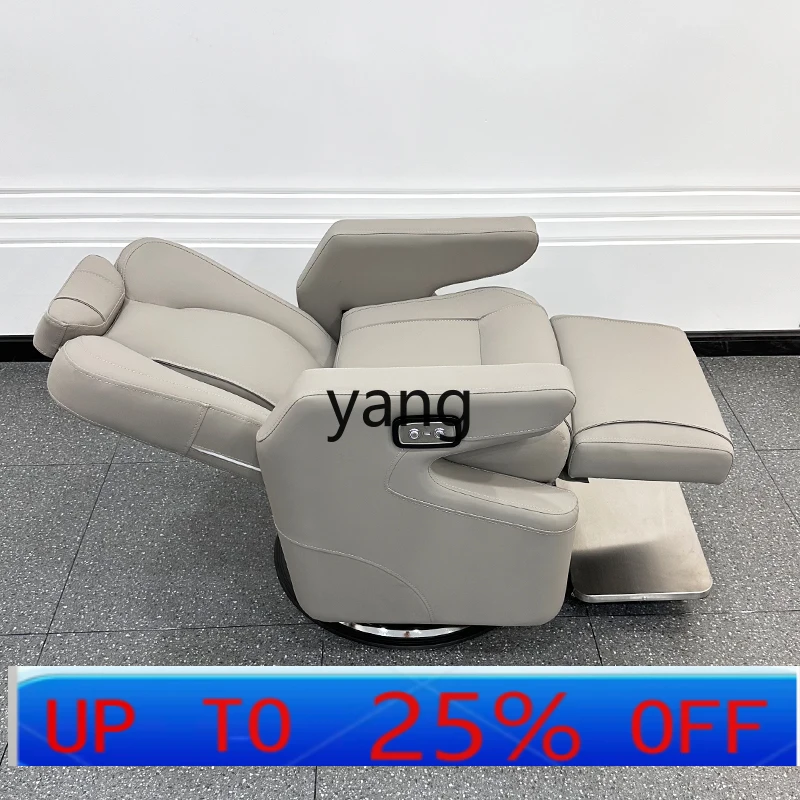 LHH reclining lift electric hair salon chair high-end hair cutting large chassis chair