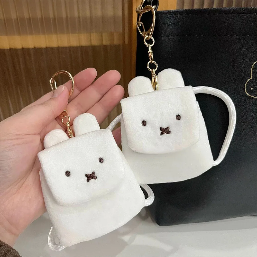Kawaii ميفي لطيف قلادة الكرتون الأرنب بوريس أفخم حقيبة ظهر صغيرة النمذجة سماعة حقيبة التخزين مفتاح سلسلة الديكور فتاة هدية #6