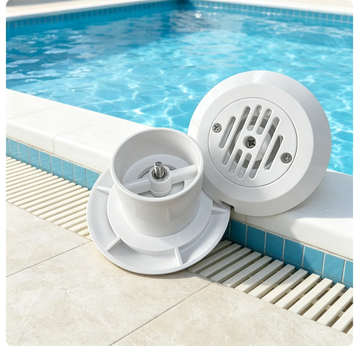Swimming Pool Straight Adjustable Inlet ABS Cloth Outlet Overflow Inlet Return Inlet Swimming Pool Circulation Accessories