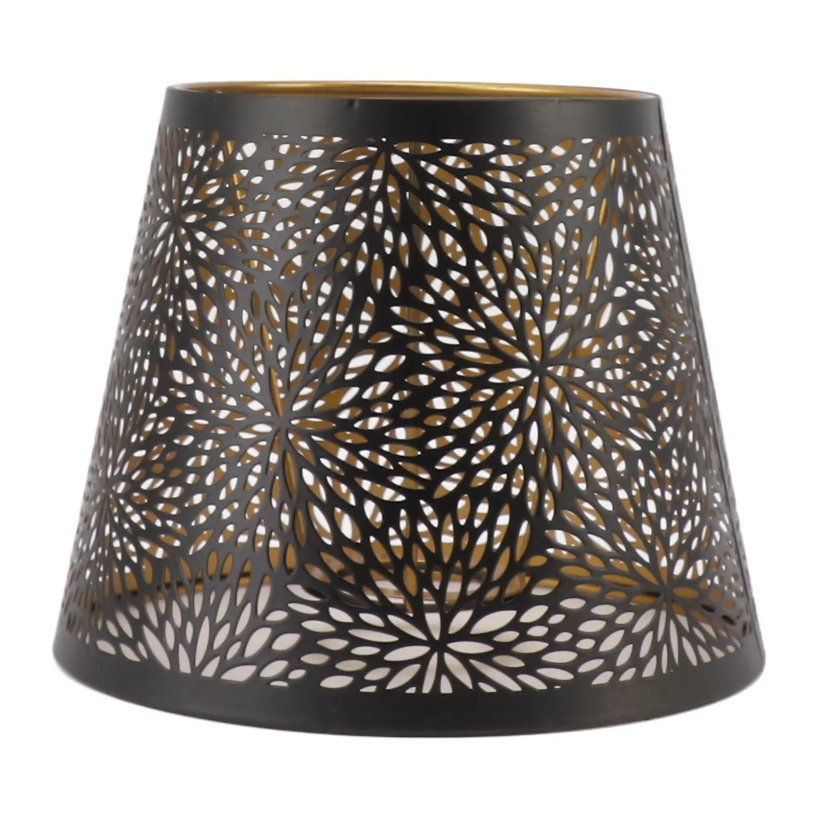 Metal Lamp Shade Black with Gold Pattern for Table Lamp   Efficient Heat Dissipation, Strong Light Transmission