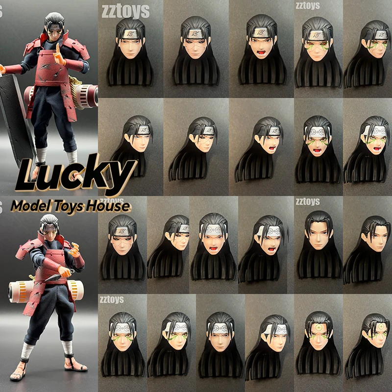 

Bandai Shf 1/12 Shodai Hokage Senju Hashirama Man Figure Head Sculpt Toys Accessory Customization For 6inch Romankey Body