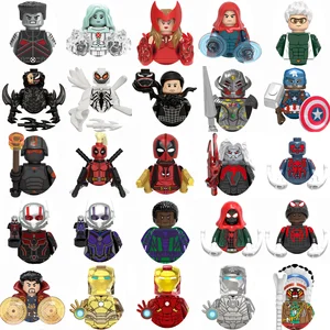 Mainan Panas Marvel Spider-Man Venom Iron Man Ant-Man Blok Bangunan Mainan Bata Mini Boneka Dewasa Hadiah Ulang tahun Pesta Liburan Anak-anak 8 minifigure lego marvel dengan penjualan terbaik - №