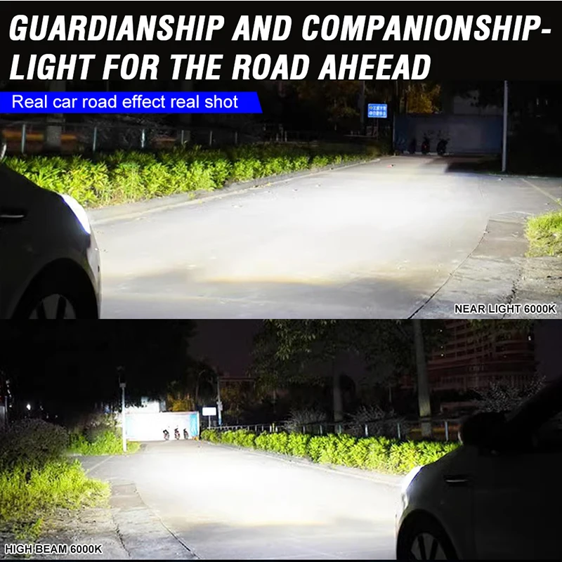 2PCS K5C H1 H7 H4 H8 H9 H11 9005 9006 HB3 HB4 9012 Lampadine CANBUS 6000K Lampada a Led 8054 CSP Faro per auto Fendinebbia ad alta potenza 12V