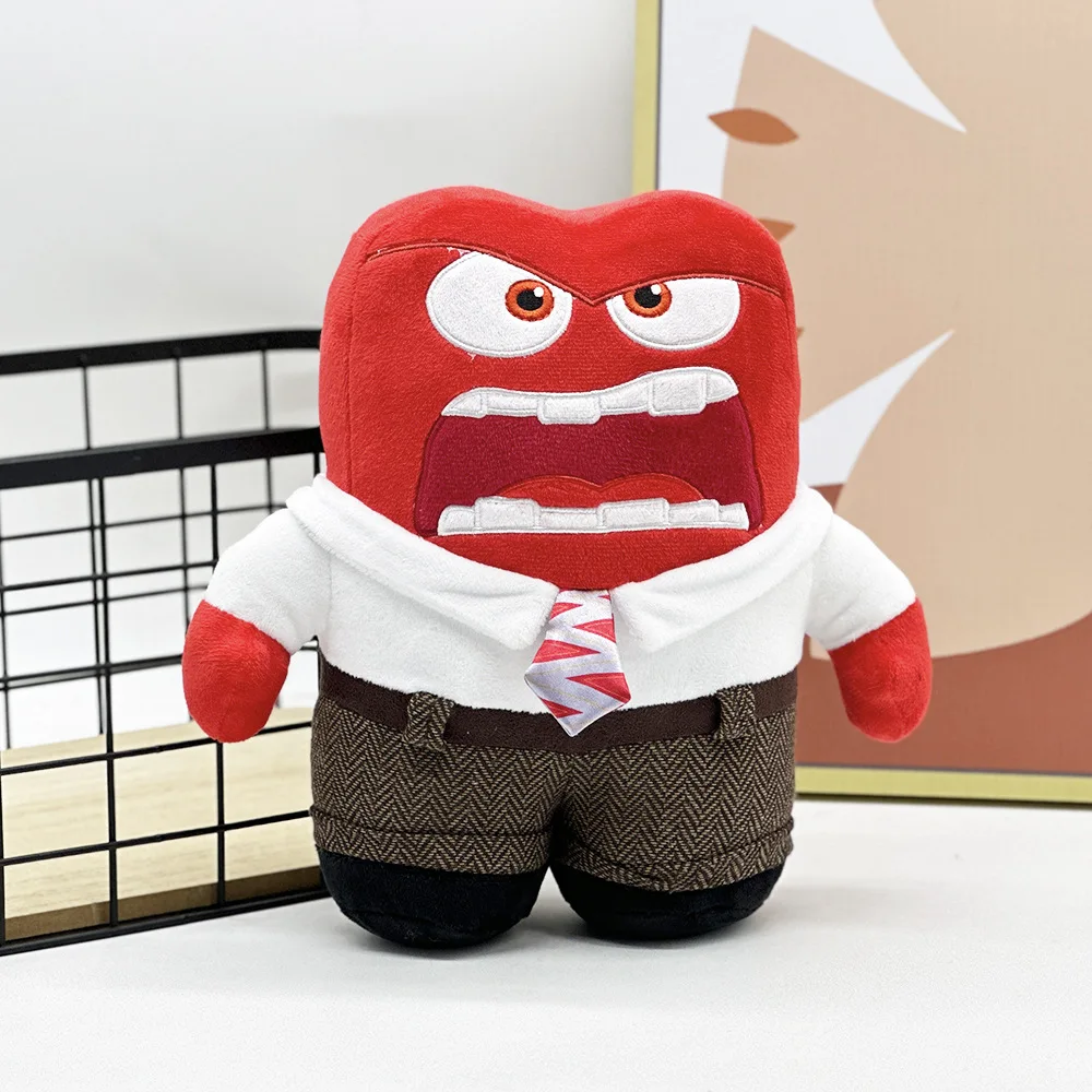 Figura de dibujos animados de la película de Anime Inside Out Anger, muñecos de peluche de juguete, 25CM