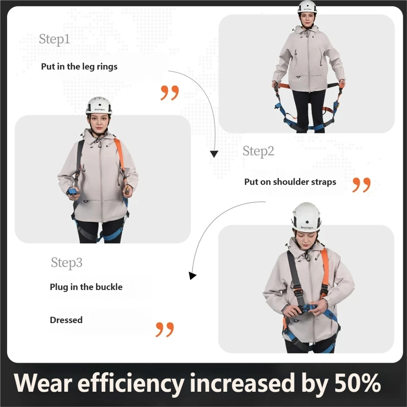 Full Body Harnesses Strap Climbing Harness Rock Waist Support Outdoor Rock Belt