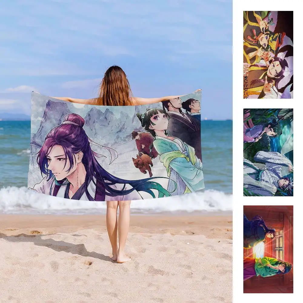 The A-Apothecary D-Diaries Maomao Microfiber Printed Beach Towel Mountain Climbing Yoga Beach Swimming Running Absorbent Towel