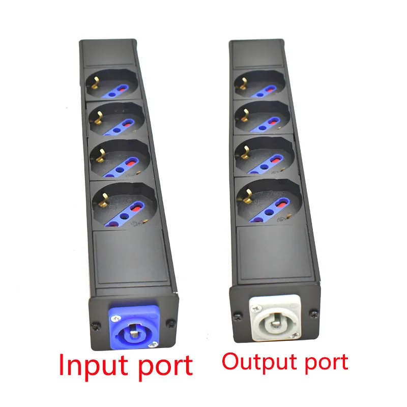 PDU Power Strips Schuko Powerlink box Power amplifier audio 3P Aviation plug 2/3/4/5/6/7/8/9/10/11 AC German Italian socket