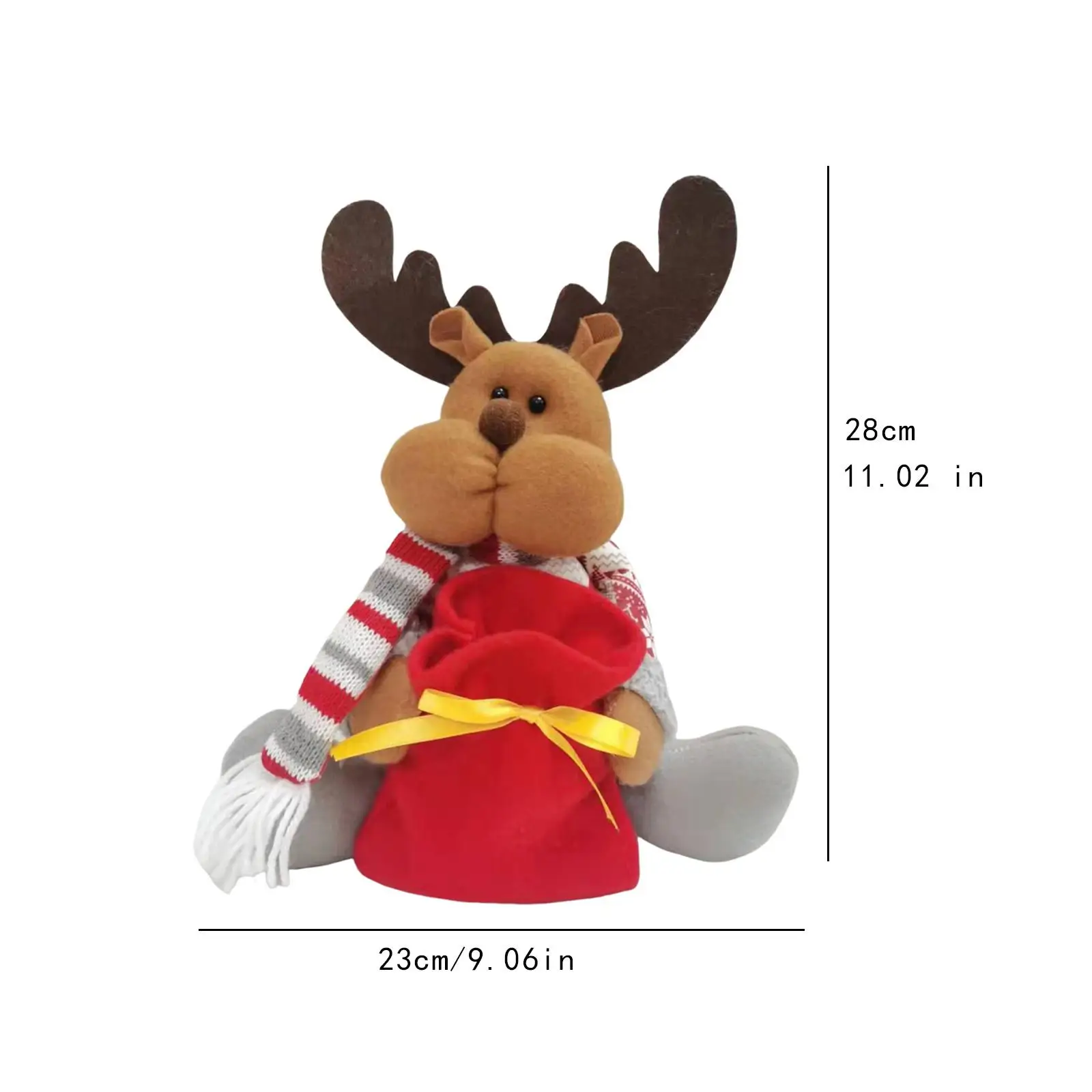 Christmas Figurine Comfortable Home Decoration for Dorm Tabletop Cupboard