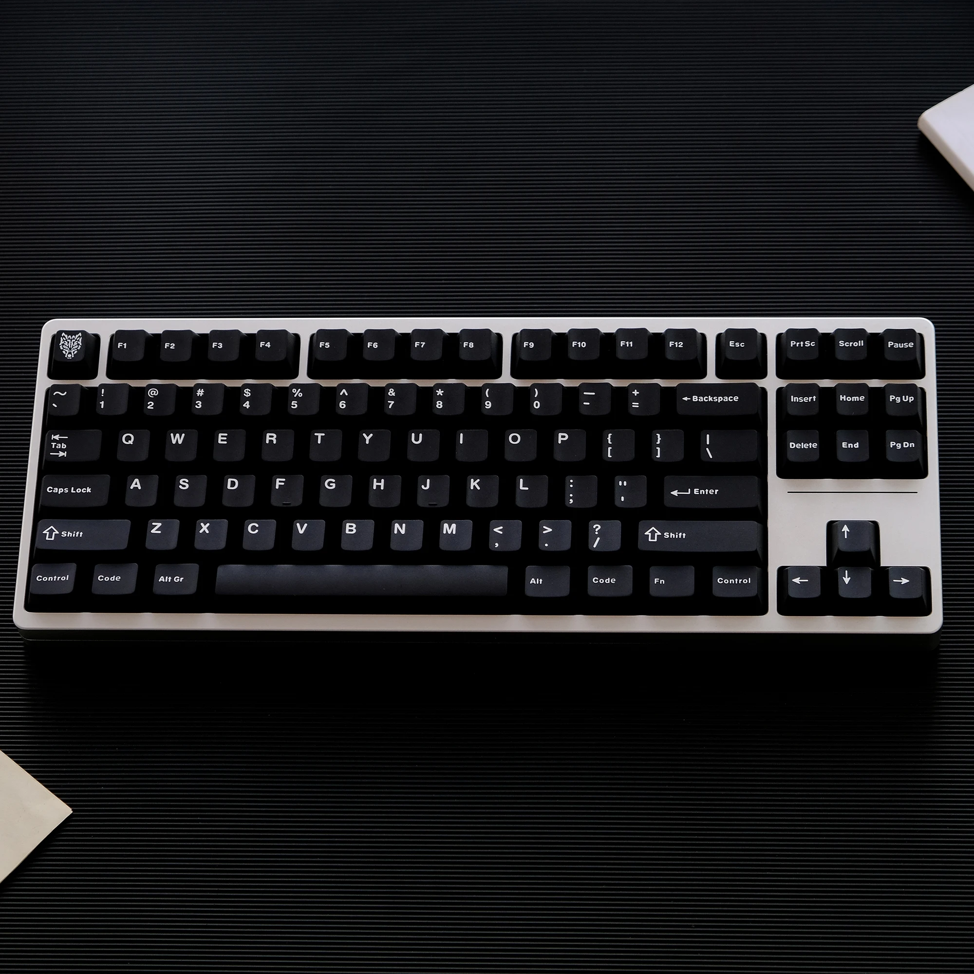 Custom Jelly Round Side Keycaps Ice Crystal Translucent White OEM Profile Russian Korean for Cherry MX Mechanical Keyboard Gift