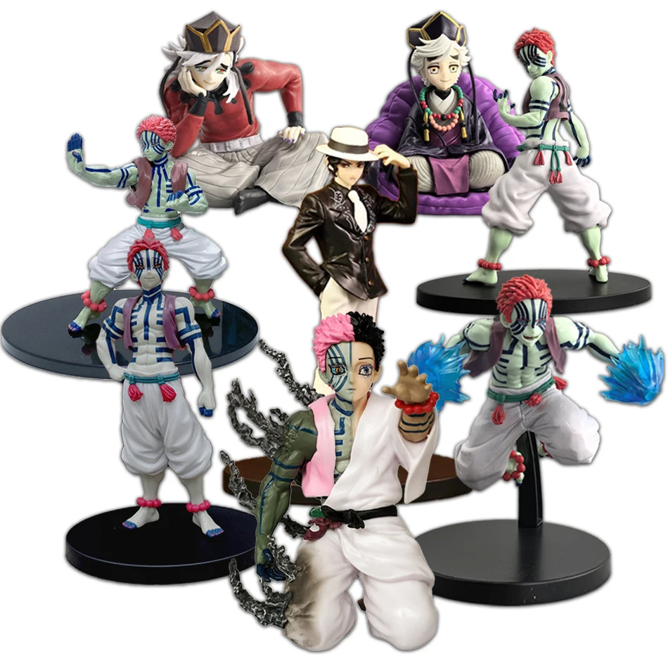 Neu auf Lager: Demon Slayer Akaza Hakuji Anime-Figur Modellpuppe Douma Kibutsuji Muzan ‌   Action-Figur PVC-Ornamente Modell-Spielzeuge