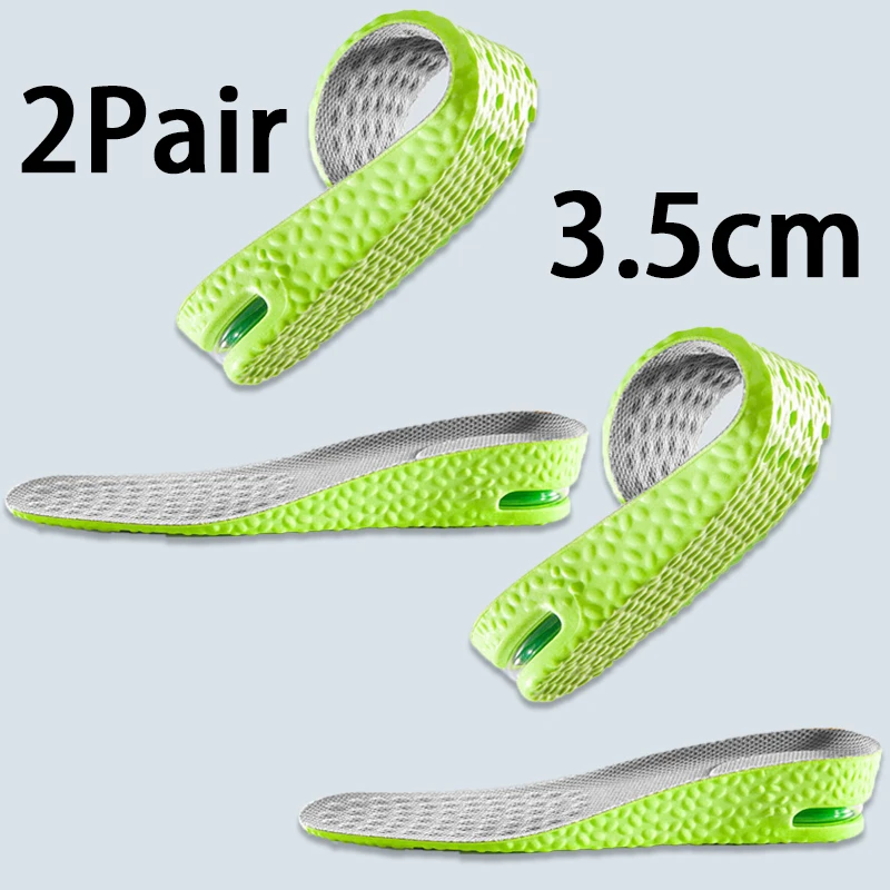 1Pair/2Pair Height Increase Sports Insole Air-Cushioned Shock-Absorbing Insoles Men Women Breathable Comfort Insoles, image 7