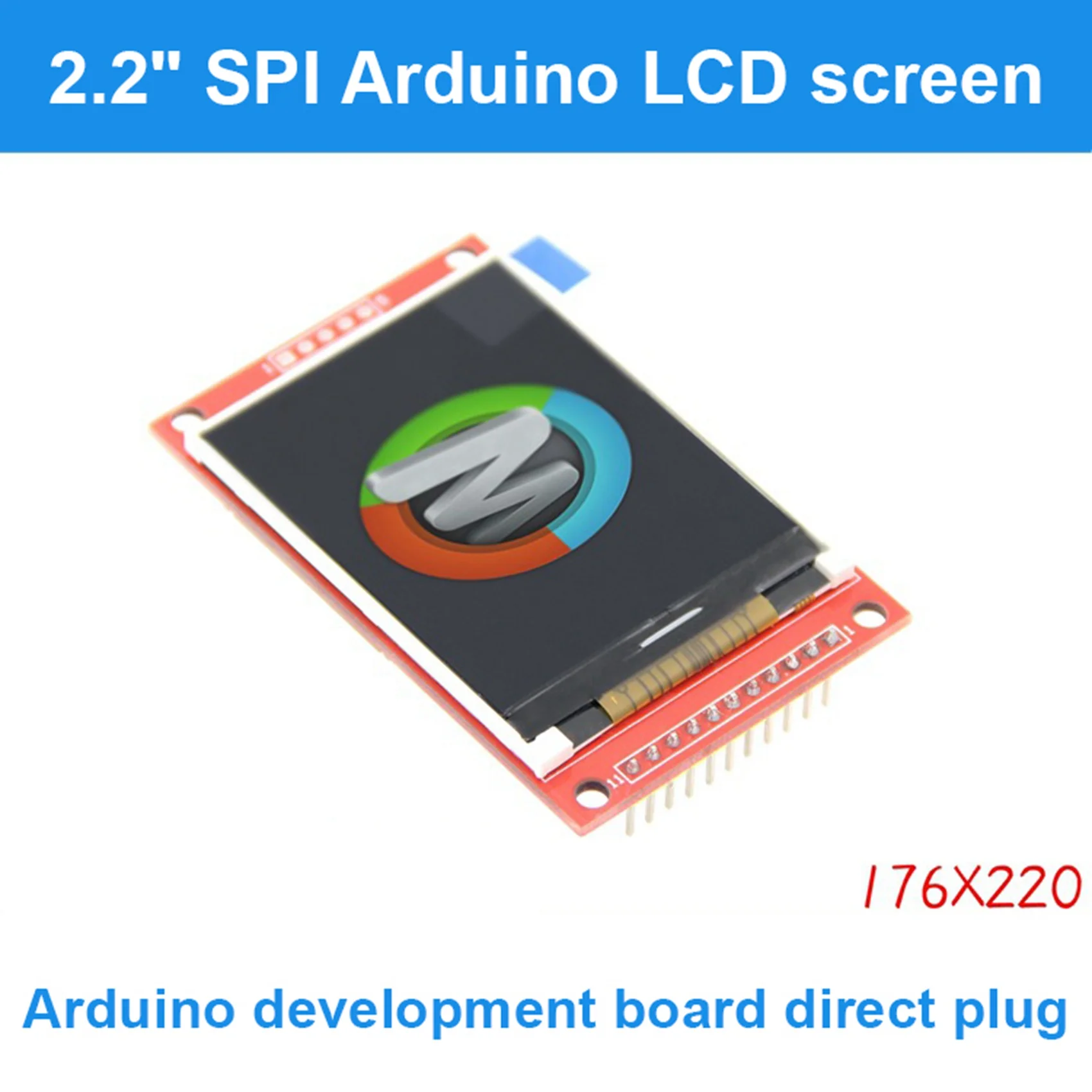 2.2 Inch Serial Port TFT SPI LCD Screen Color Screen Module 176X220 TFT Display for Arduino UNO/Mega2560