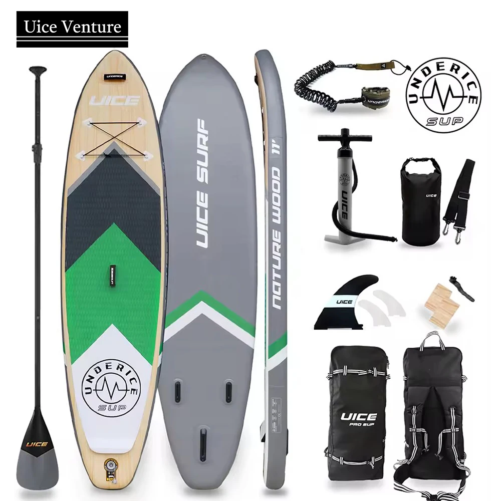 

11" SUP Board Double Layer Inflatable Surfboard SUP Paddle Board Surfing Fishing Inflatable Stand Up Paddle Board Set