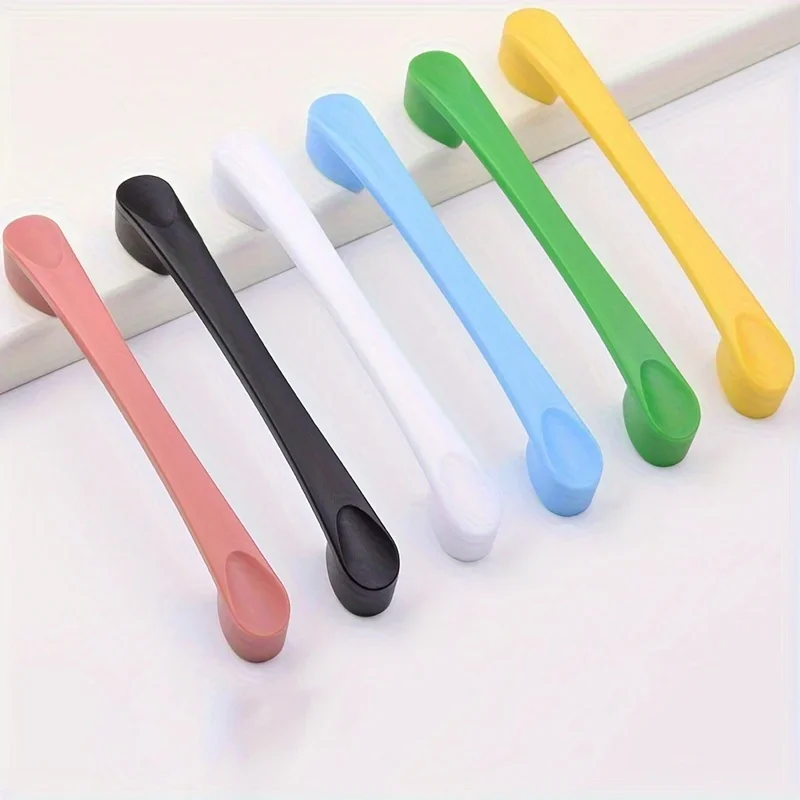 1Pcs/5Pcs Colorful Drawer Handles for Children's Wardrobes and Cabinets Kitchen Cabinet Handles Door Knob  Handles for Furniture