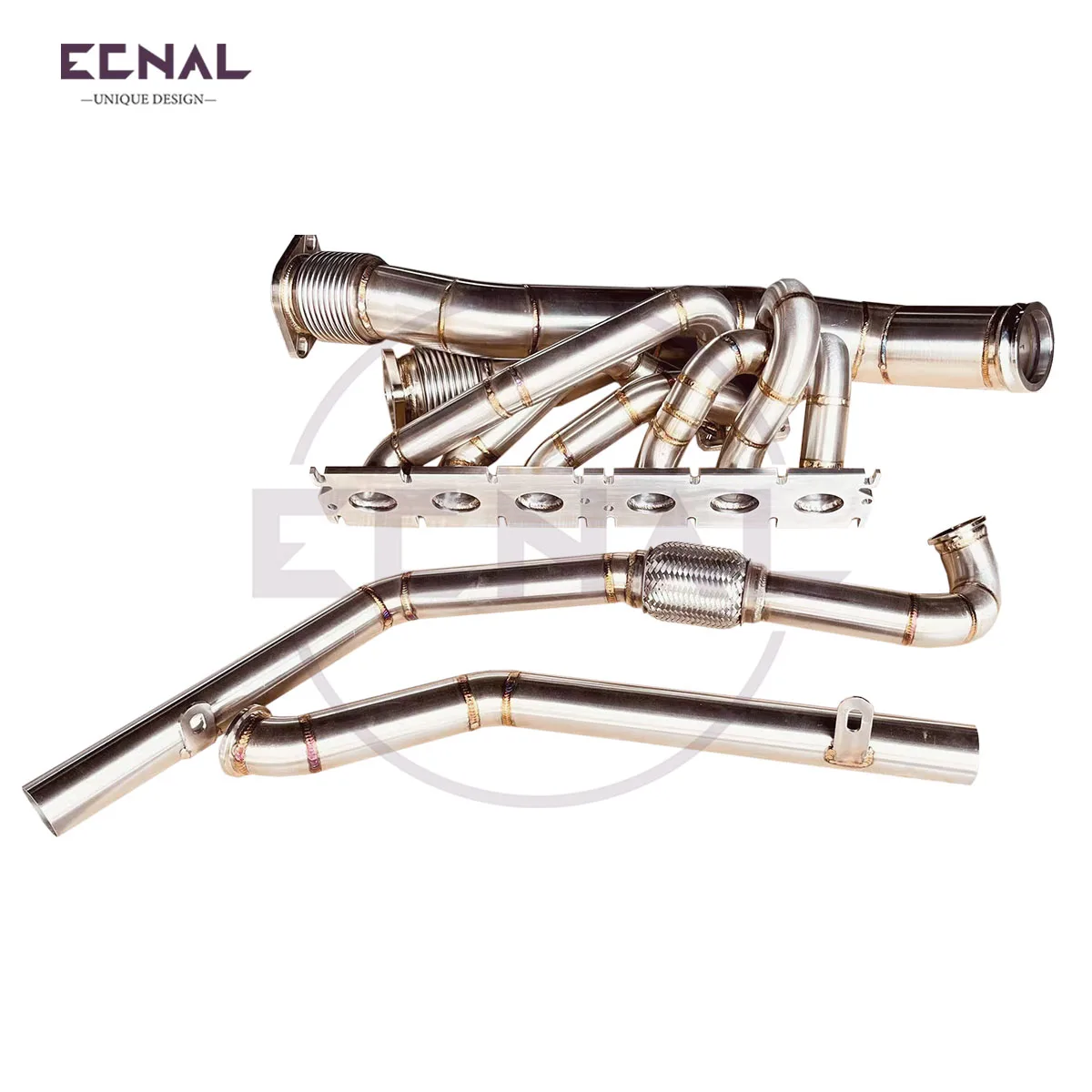

ECNAL EXHAUST for BMW G87 M2 s58 Single Turbine Manifold Connected to Garrett PTE with T4 Shell Discharge Exhaust Manifold
