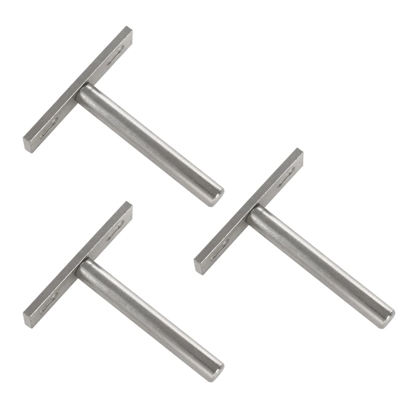 DT19 18Pcs 3-Inch Invisible Floating Shelf Brackets, Metal Concealed Wall Holder Supports for Shelving Mount Kit
