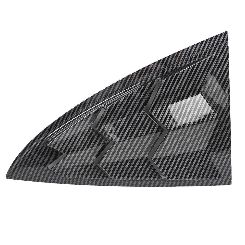Rear Side Window Louvers Spoiler ABS Carbon Fiber Cool Window Shade Air Vent Scoop Cover For  Model 3 2017-2022