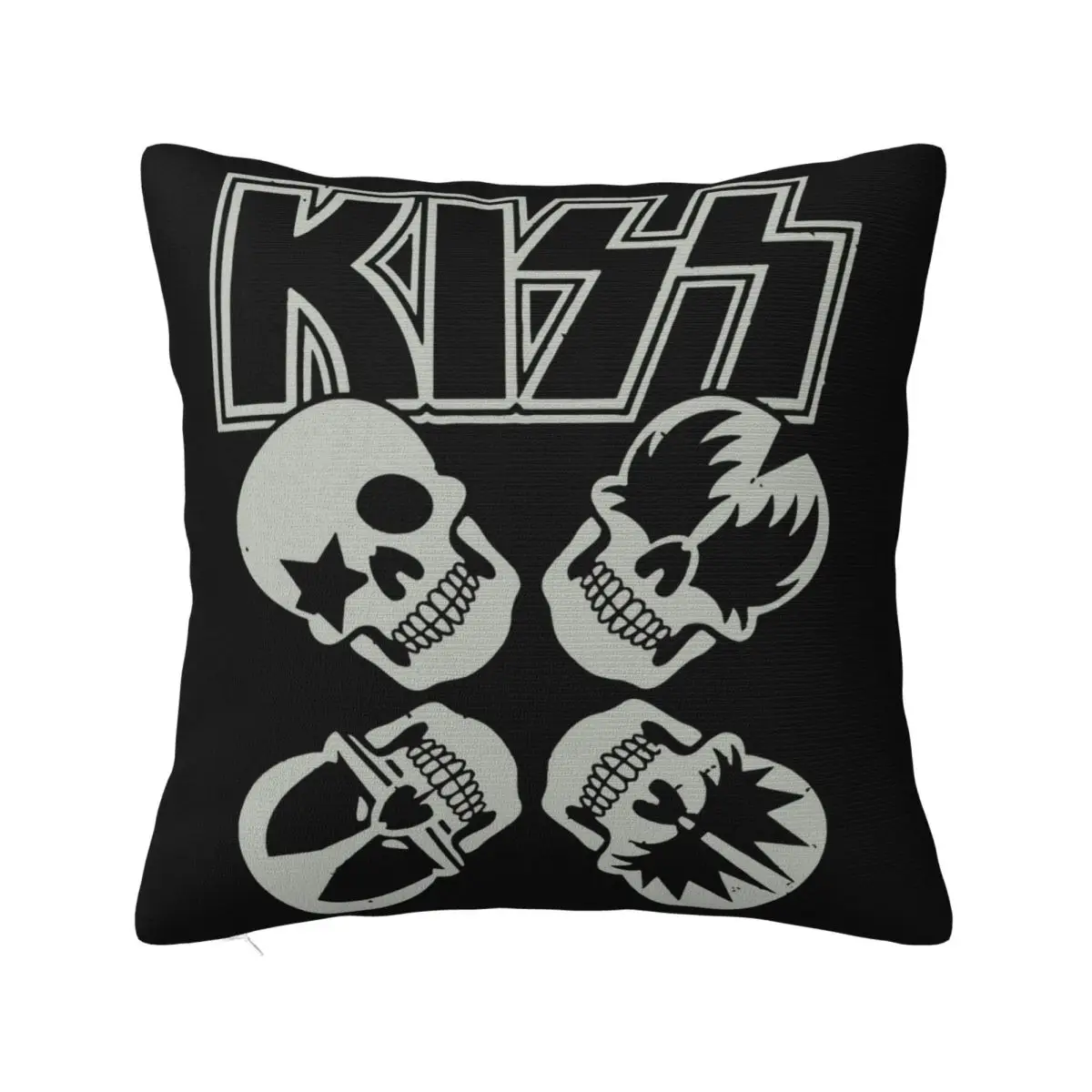 

Kiss Skull Logo Classic Destroyer Tour Черные мужские фанатские рок-группы S3Xl Ba Rock Наволочка