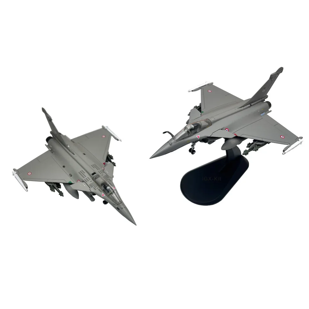 1:100 France Rafale C Libya War Fighter Toy Jet Aircraft Metal Military Diecast Plane Model for Collection or Gift