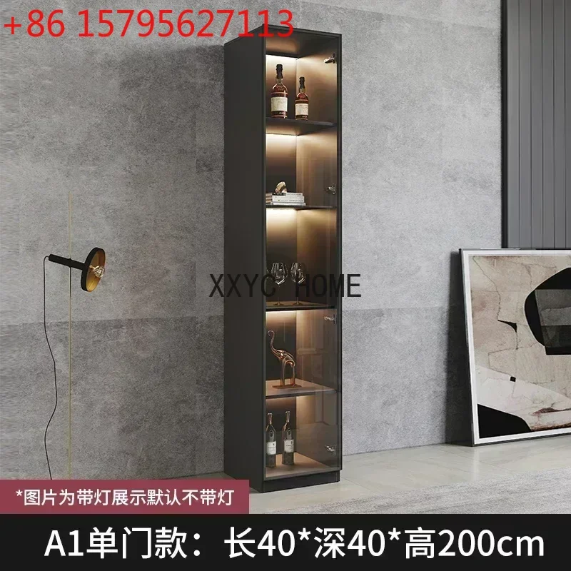 

Wall Display Wine Cabinets Living Room Luxury Modern Kitchen Wine Cabinets Simplicity Glass Botellero Vino Bar Furniture QF50JG