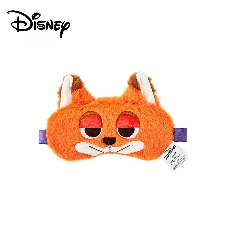 Disney Judy Fox Eye Mask Lunch Sleeping Blackout Cartoon Cute Girl Plush Eye Mask