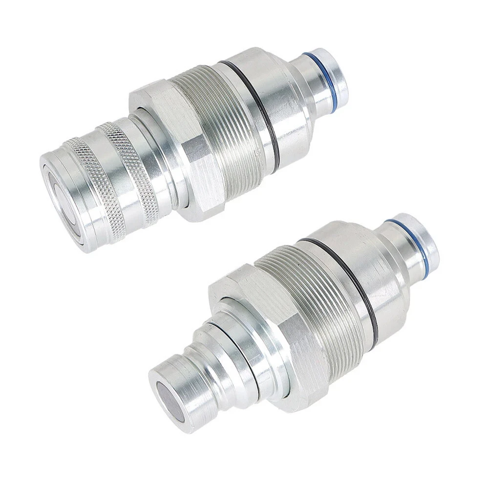 2pcs 1/2inch Hydraulic Male & Female Flat Face Coupler Kit Quick Connector 7246802 7246799 For Bobcat S450-S770 T450 Accessories