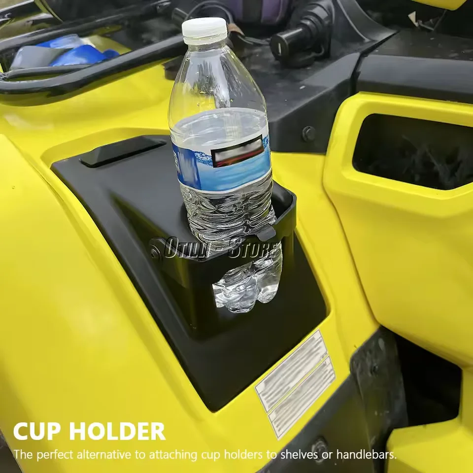 Suporte de garrafa de copo de água de bebida fender suporte de copo de armazenamento multifuncional acessórios atv para honda capataz e rubicon 2014-2025